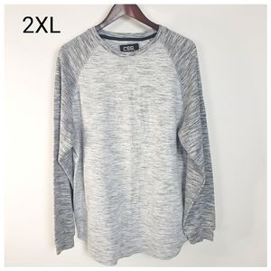 Men's Long Sleeve Thermal Pullover Shirt Size 2XL by CSG.